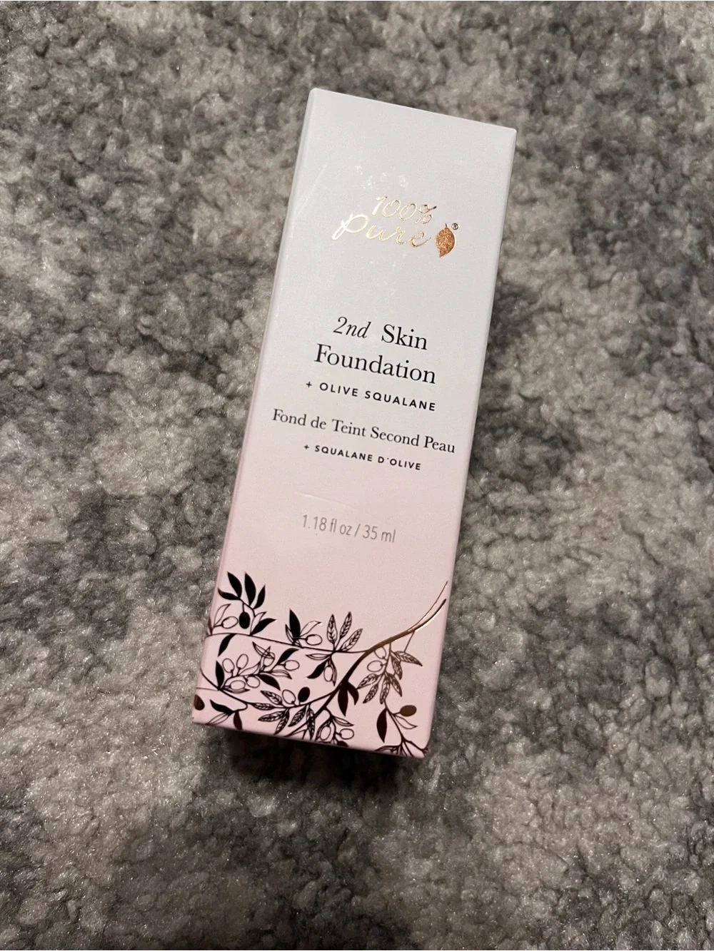 100% pure 2nd skin foundation SHADE 4 Non Toxic Clean Beauty Full Coverage